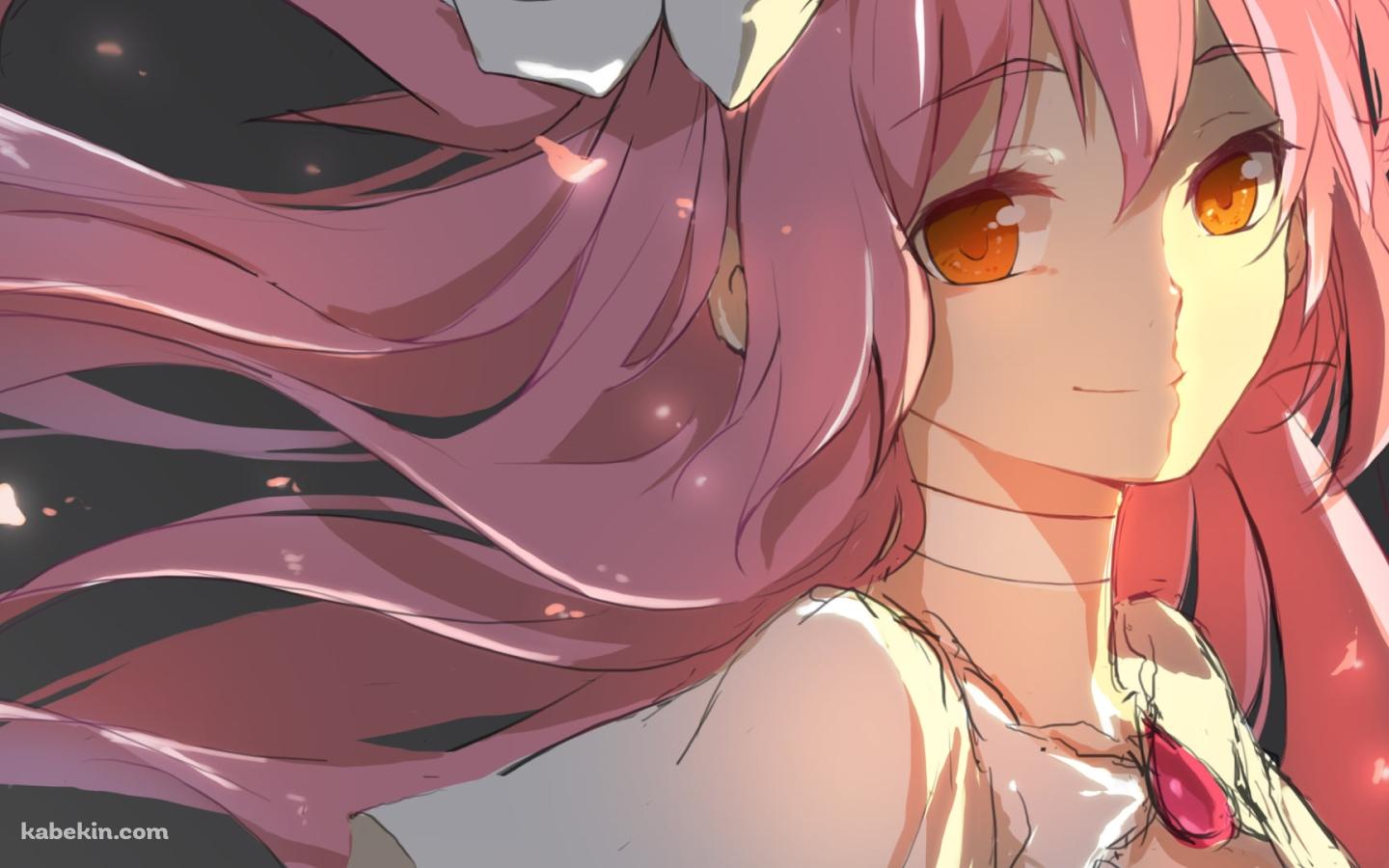 白いドレスを着た鹿目まどか / ピンクのブローチ / ラフスケッチ / アルティメットまどか / 魔法少女まどか☆マギカの壁紙(1440px x 900px) 高画質 PC・デスクトップ用