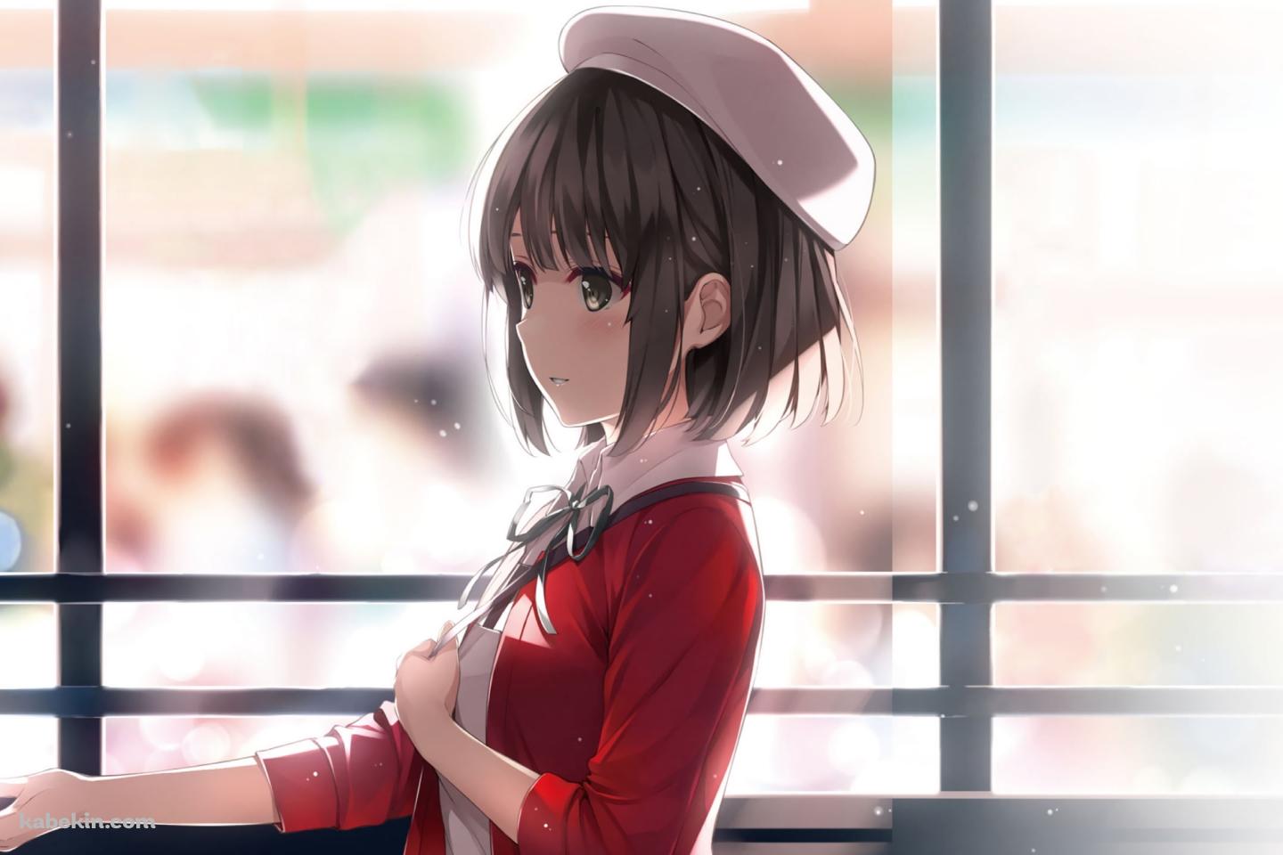 手を差し伸べる赤い服を着た可愛い加藤恵 / 冴えない彼女の育てかたの壁紙(1440px x 960px) 高画質 PC・デスクトップ用