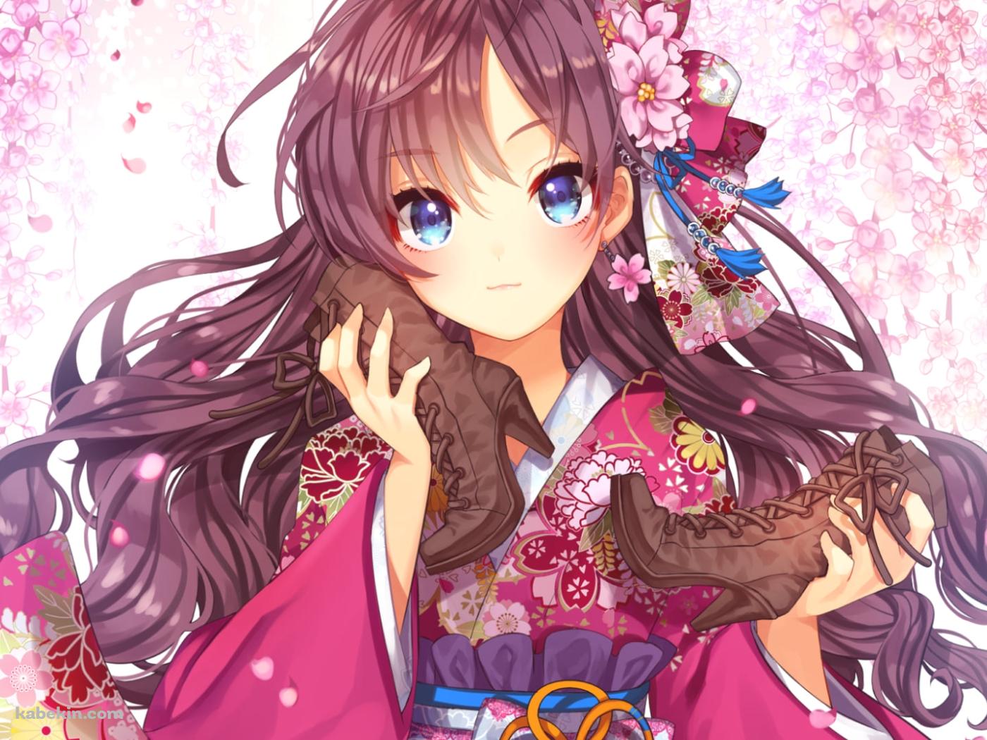 ピンクの着物を着た可愛い一ノ瀬志希(いちのせ しき) / アイドルマスターシンデレラガールズの壁紙(1400px x 1050px) 高画質 PC・デスクトップ用