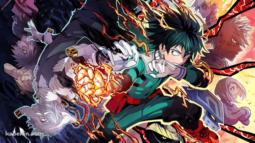 ヒーロー VS ヴィラン / 僕のヒーローアカデミアの壁紙(1024px x 576px) 高画質 PC・デスクトップ用