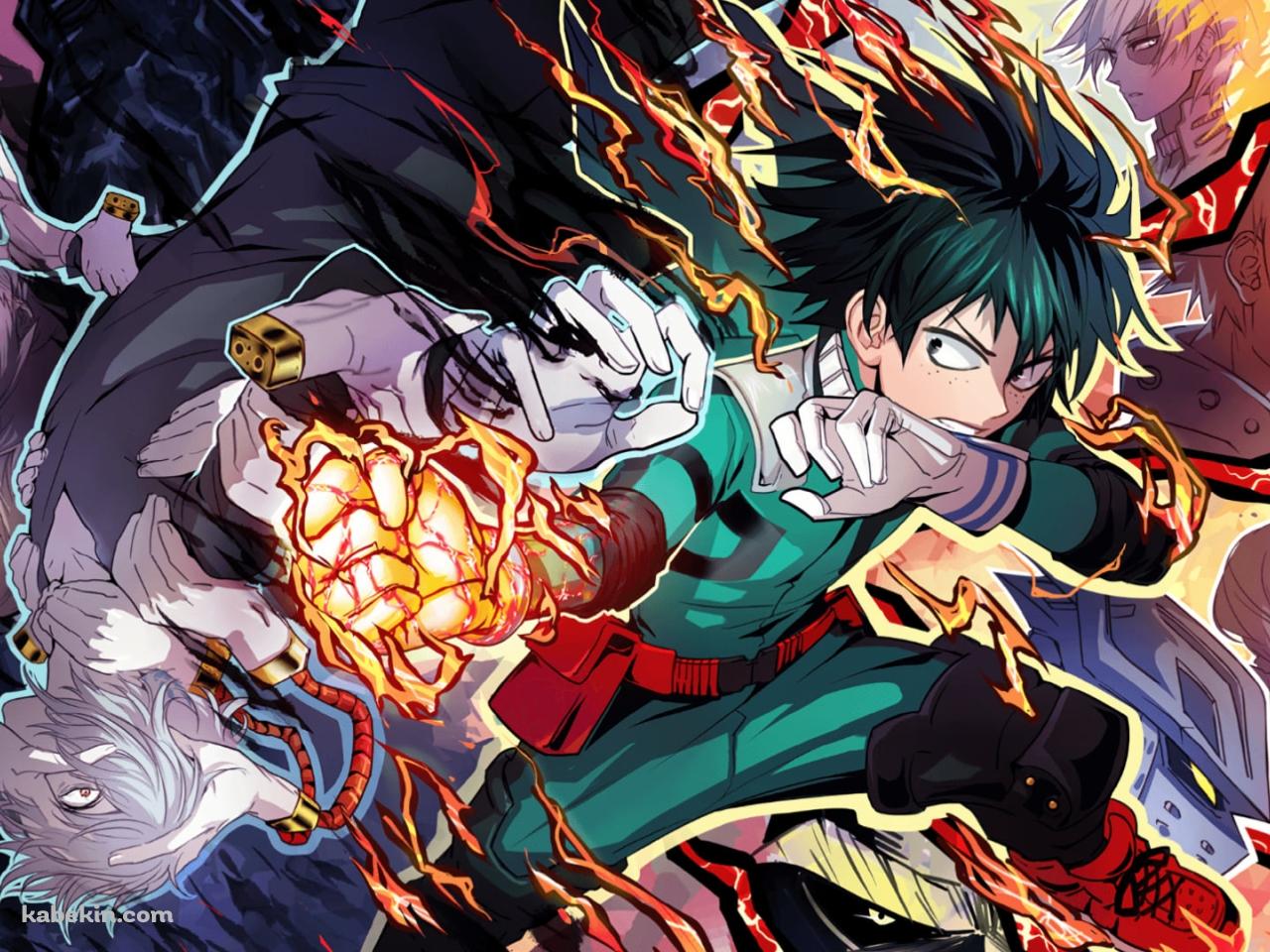 ヒーロー VS ヴィラン / 僕のヒーローアカデミアの壁紙(1280px x 960px) 高画質 PC・デスクトップ用