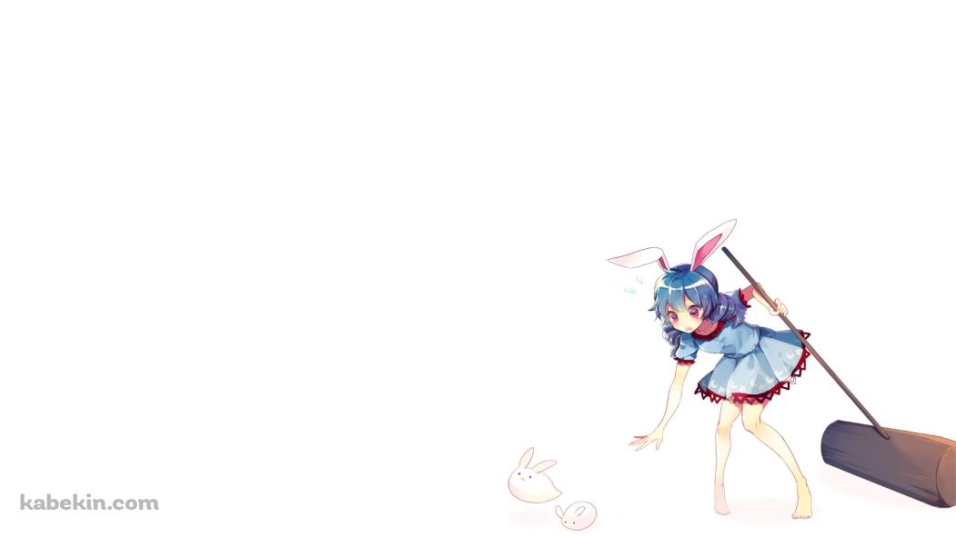 木槌を片手に兎を捕まえようとする清蘭 / 東方紺珠伝の壁紙(1051px x 591px) 高画質 PC・デスクトップ用