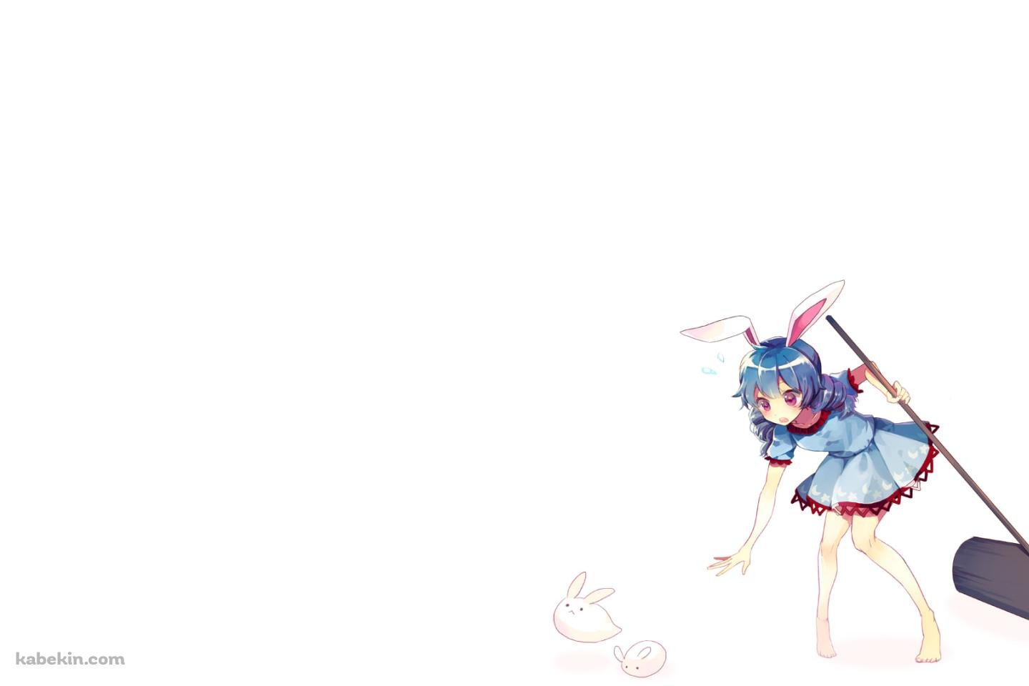 木槌を片手に兎を捕まえようとする清蘭 / 東方紺珠伝の壁紙(1440px x 960px) 高画質 PC・デスクトップ用