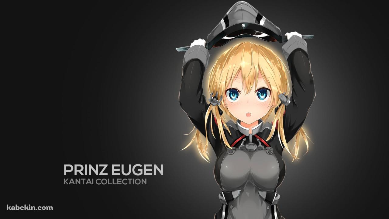 帽子をかぶるプリンツ・オイゲン / 艦隊これくしょんの壁紙(1280px x 720px) 高画質 PC・デスクトップ用
