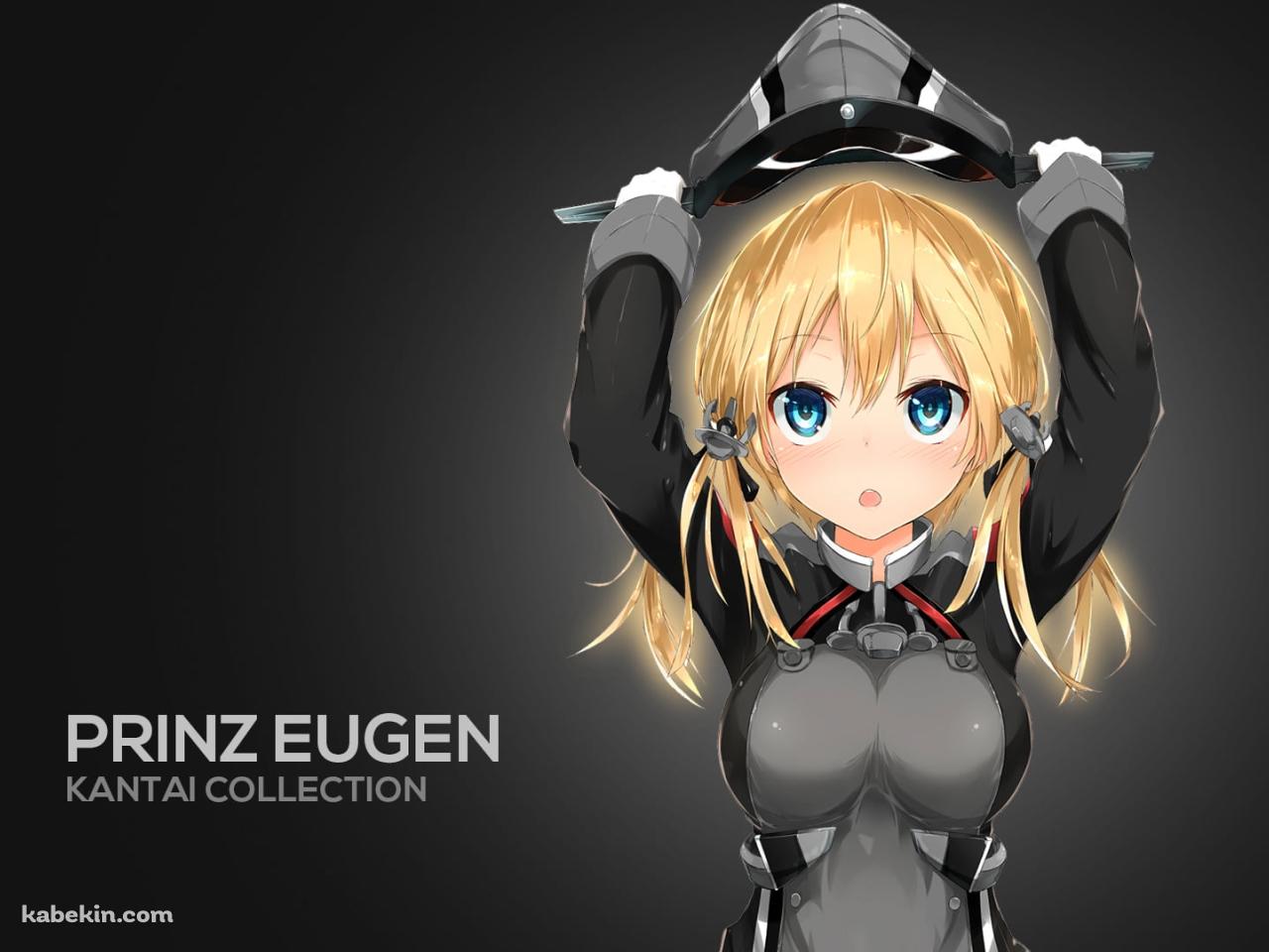 帽子をかぶるプリンツ・オイゲン / 艦隊これくしょんの壁紙(1280px x 960px) 高画質 PC・デスクトップ用