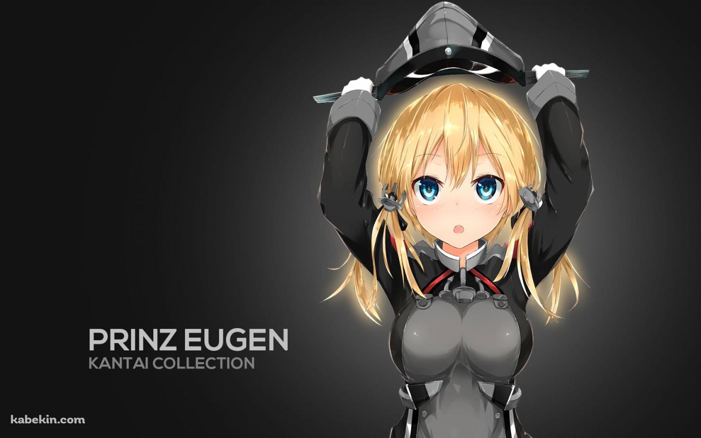 帽子をかぶるプリンツ・オイゲン / 艦隊これくしょんの壁紙(1440px x 900px) 高画質 PC・デスクトップ用