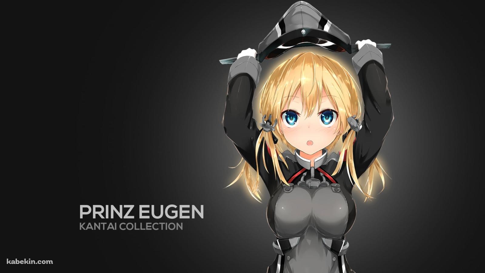 帽子をかぶるプリンツ・オイゲン / 艦隊これくしょんの壁紙(1600px x 900px) 高画質 PC・デスクトップ用