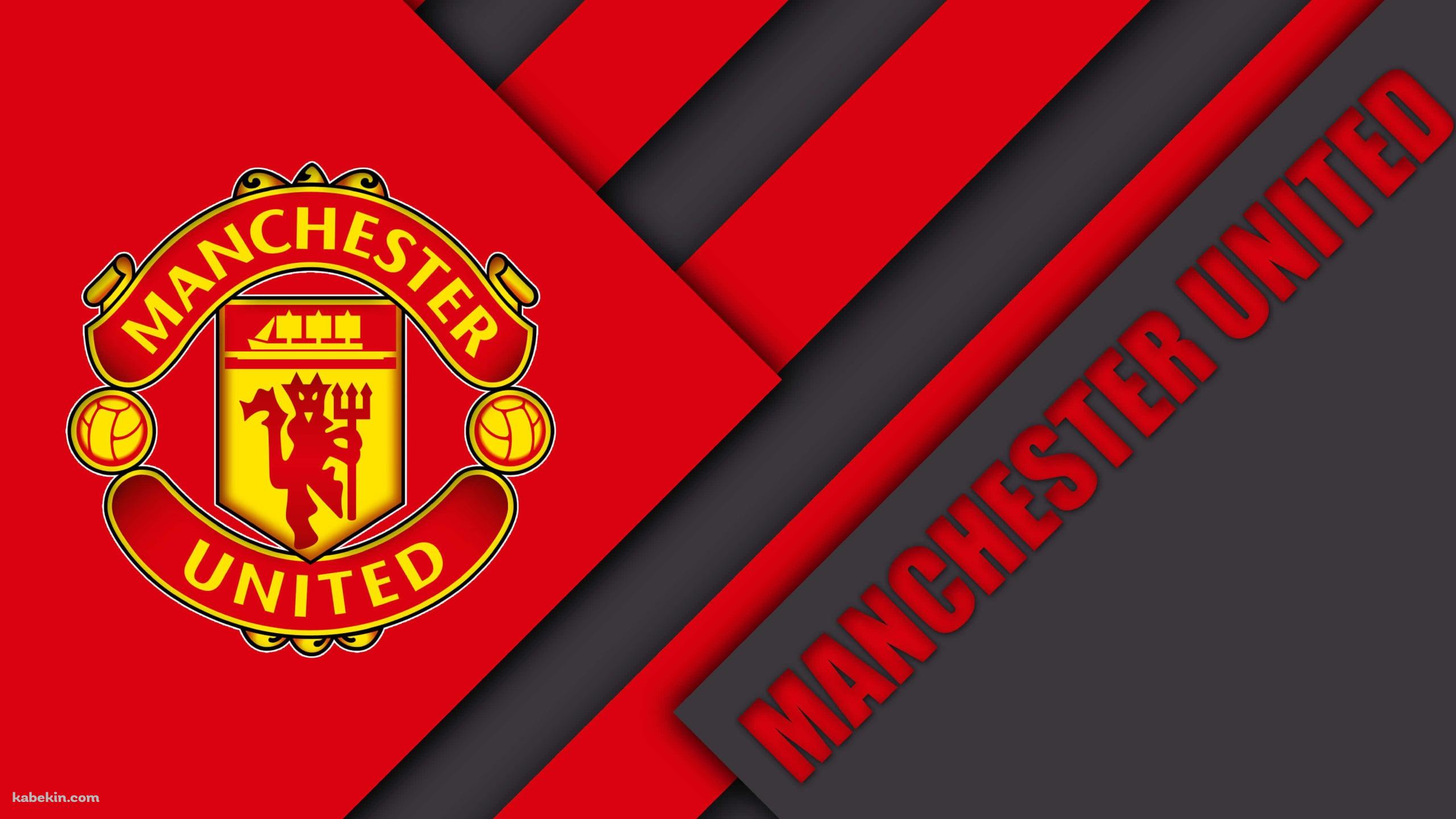 Manchester United / 赤とグレーの壁紙(2560px x 1440px) 高画質 PC・デスクトップ用