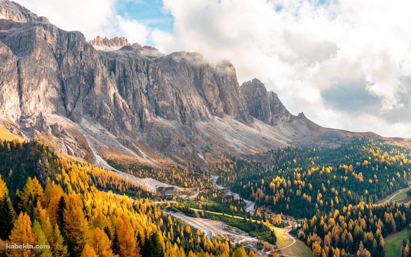ドロミーティの秋 / イタリア / 東アルプス / Dolomites autumnの壁紙(1440px x 900px) 高画質 PC・デスクトップ用