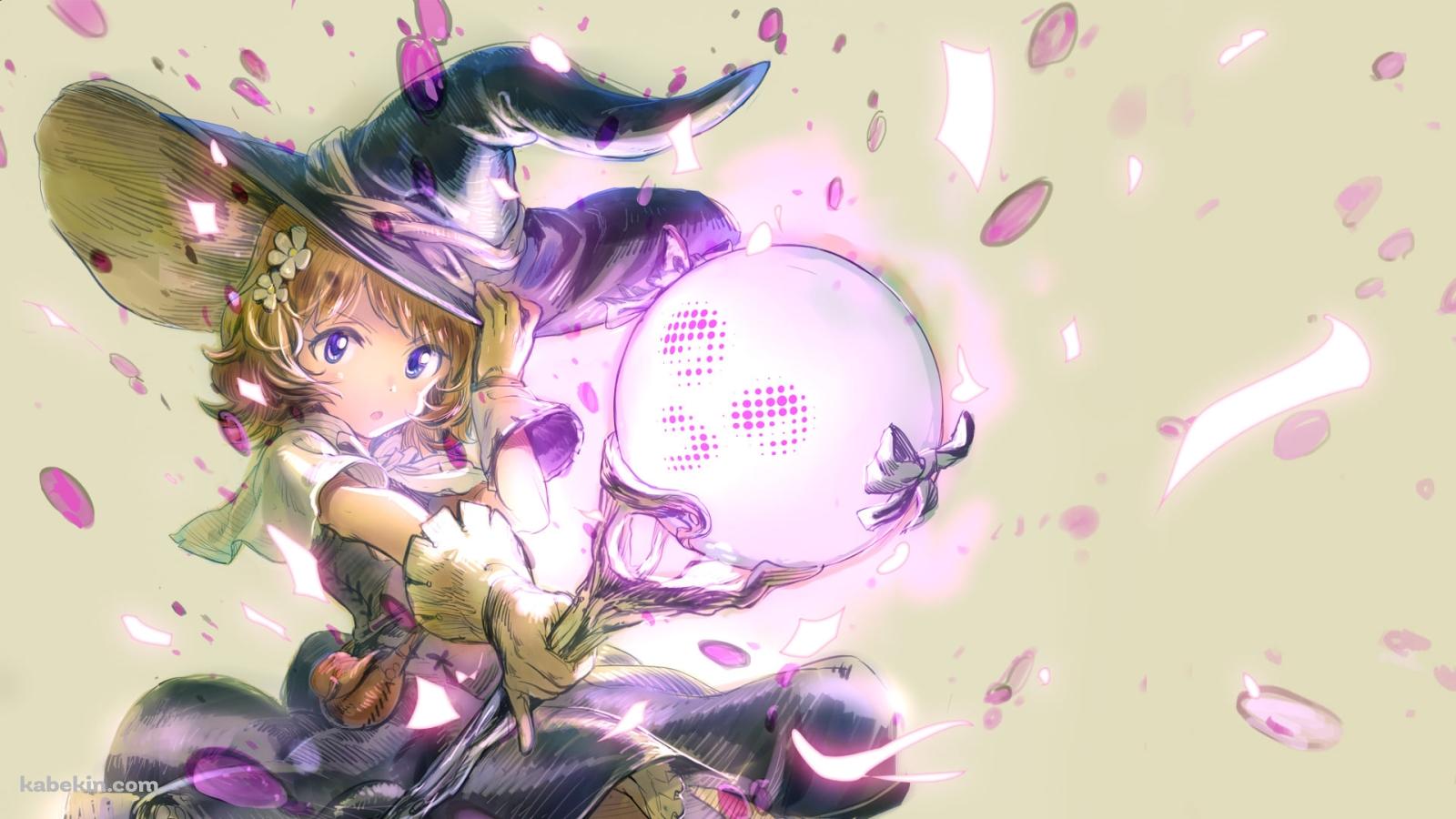ピンクに光る杖を持つ魔女コスの周防桃子(すおう ももこ) / アイドルマスターミリオンライブ!の壁紙(1600px x 900px) 高画質 PC・デスクトップ用