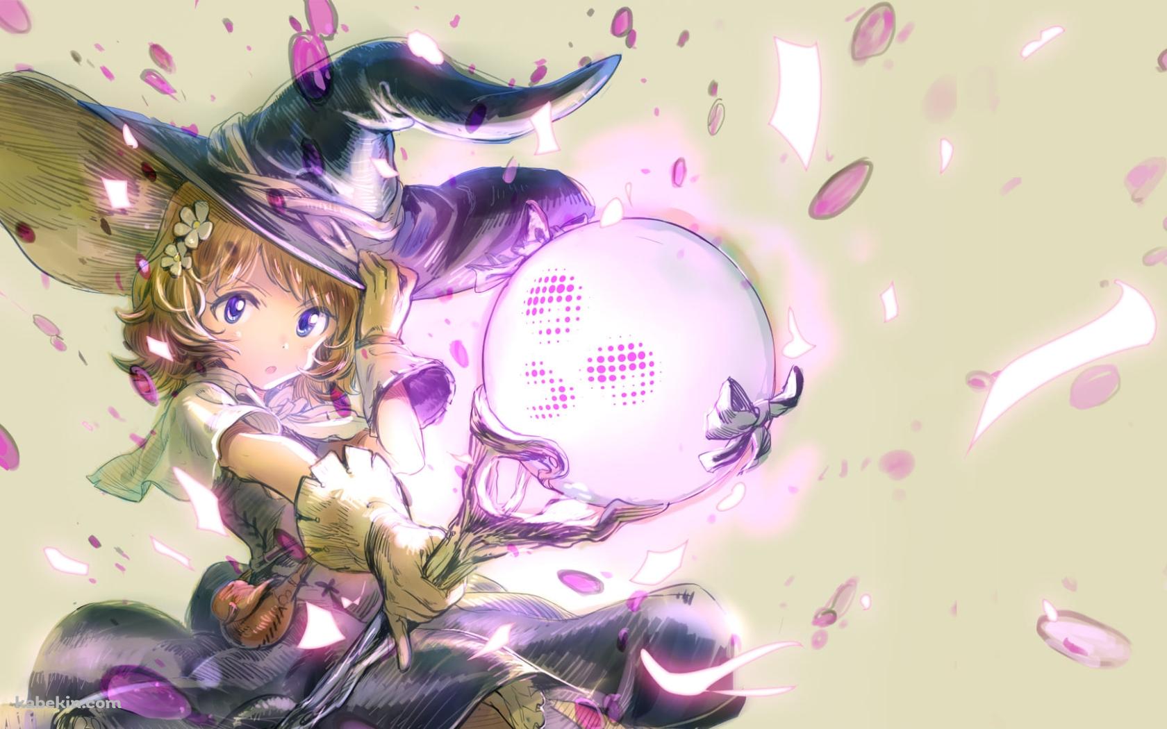 ピンクに光る杖を持つ魔女コスの周防桃子(すおう ももこ) / アイドルマスターミリオンライブ!の壁紙(1680px x 1050px) 高画質 PC・デスクトップ用