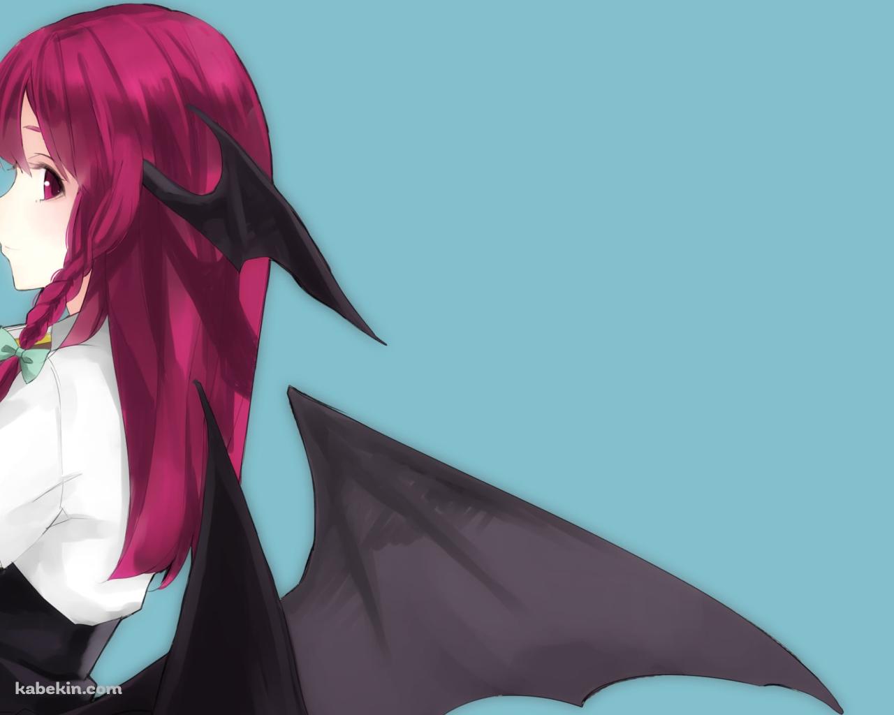 本を抱える可愛い小悪魔 / 東方の壁紙(1280px x 1024px) 高画質 PC・デスクトップ用