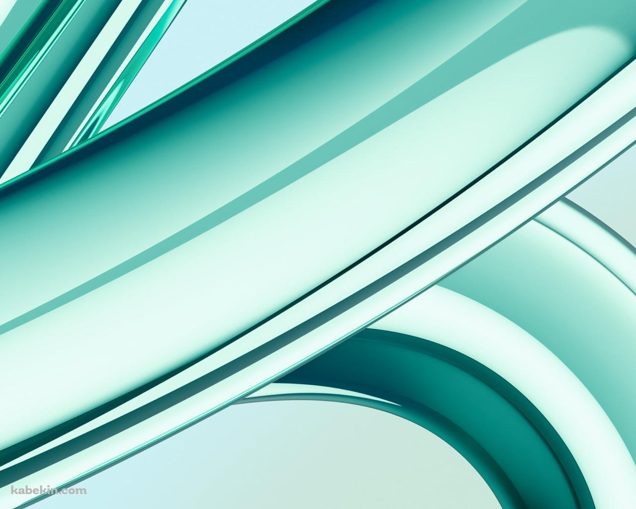 光沢のある緑の太いライン / iMac 2023の壁紙(1280px x 1024px) 高画質 PC・デスクトップ用