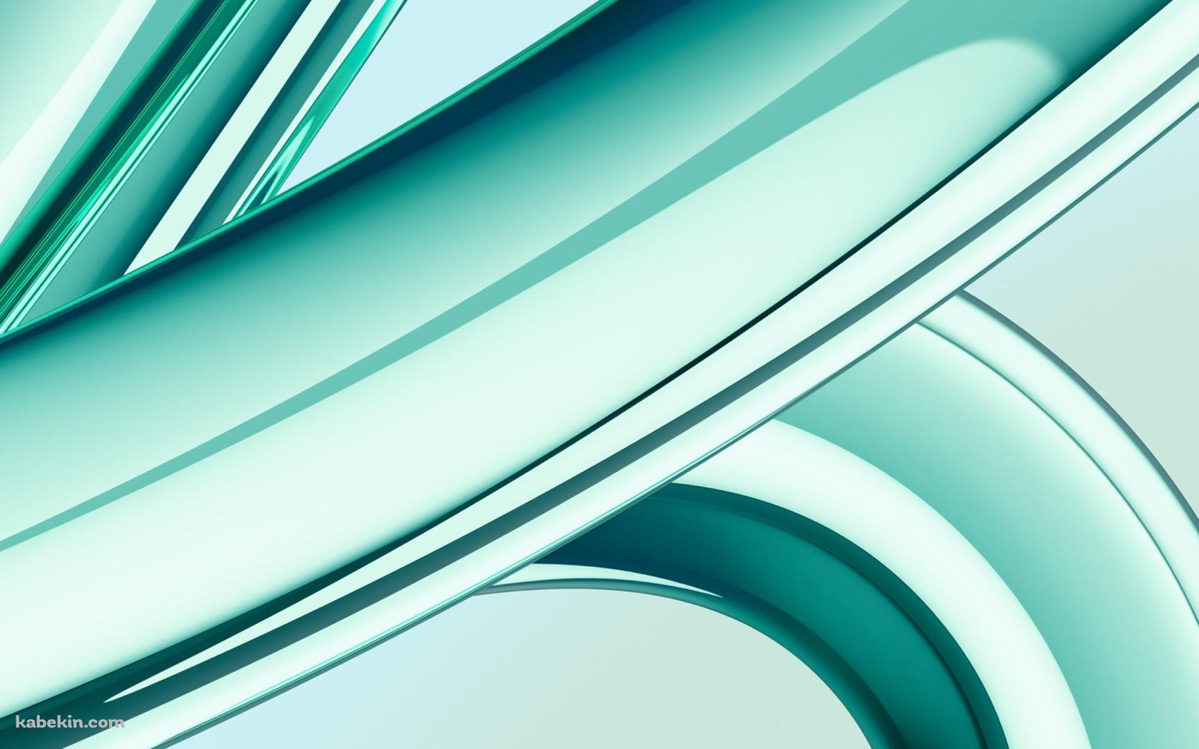 光沢のある緑の太いライン / iMac 2023の壁紙(1680px x 1050px) 高画質 PC・デスクトップ用