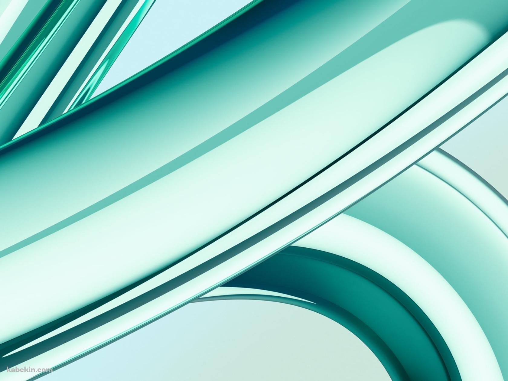 光沢のある緑の太いライン / iMac 2023の壁紙(1680px x 1260px) 高画質 PC・デスクトップ用