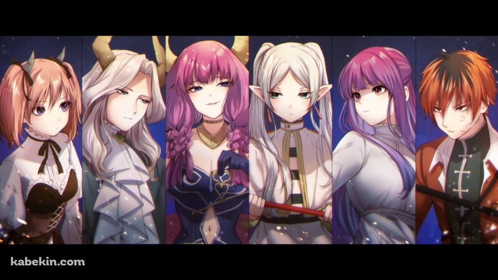 フリーレン、フェルン、シュタルク、アウラ、リュグナー、リーニエ / 葬送のフリーレンの壁紙(1024px x 576px) 高画質 PC・デスクトップ用