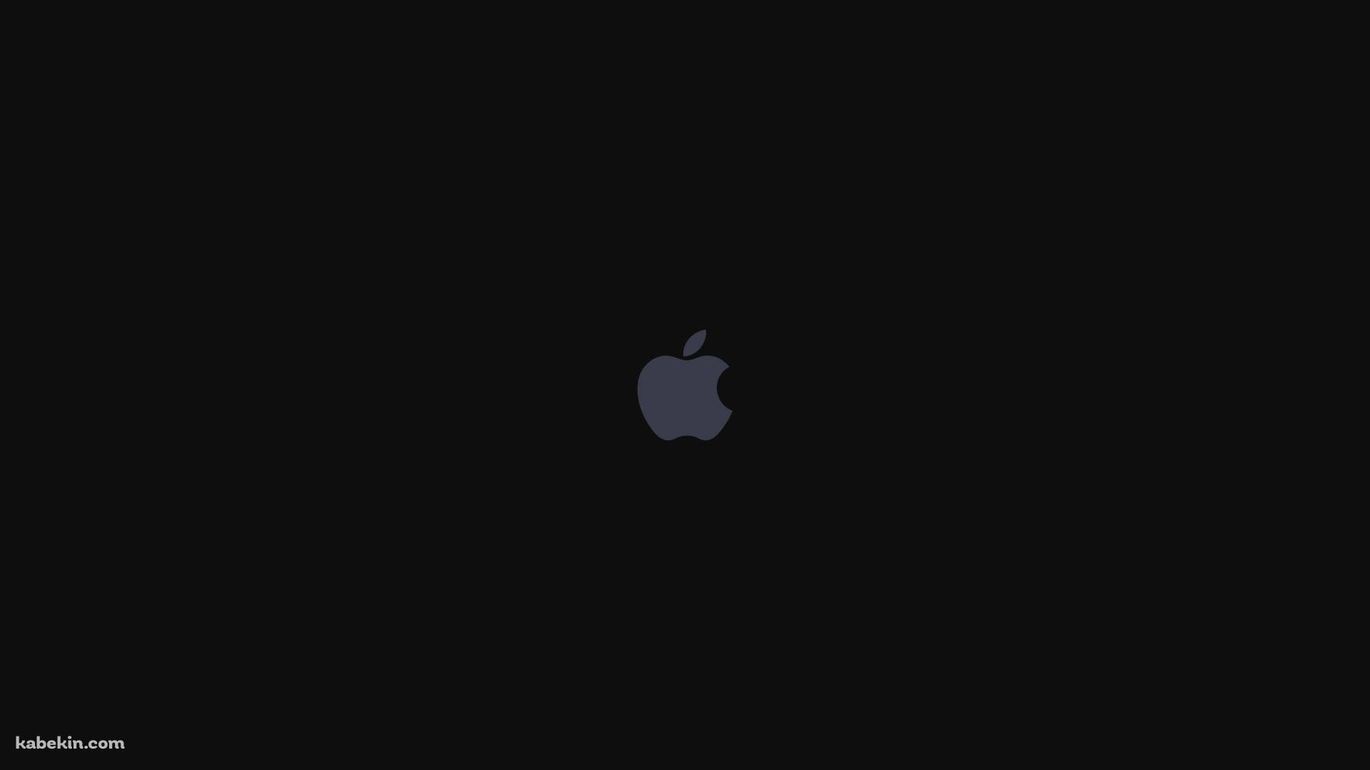 Minimal Dark Apple Logo / Black / Simple / マットブラック / アップル / ロゴの壁紙(1920px x 1080px) 高画質 PC・デスクトップ用