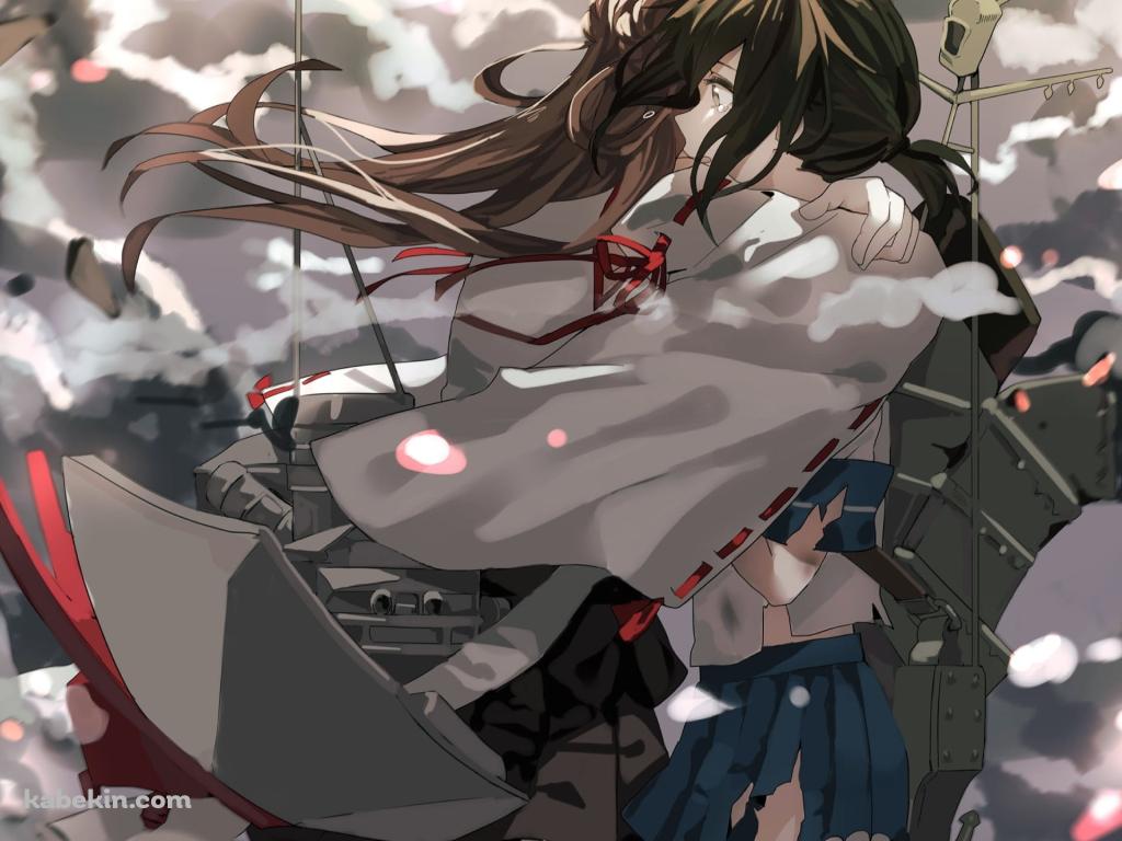 ハグする金剛と吹雪 / 艦これ / 艦隊これくしょんの壁紙(1024px x 768px) 高画質 PC・デスクトップ用