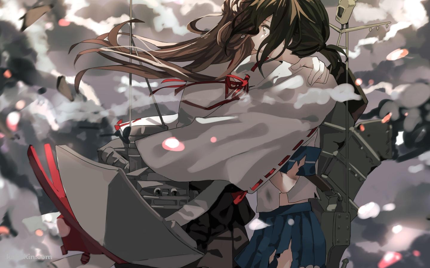 ハグする金剛と吹雪 / 艦これ / 艦隊これくしょんの壁紙(1440px x 900px) 高画質 PC・デスクトップ用