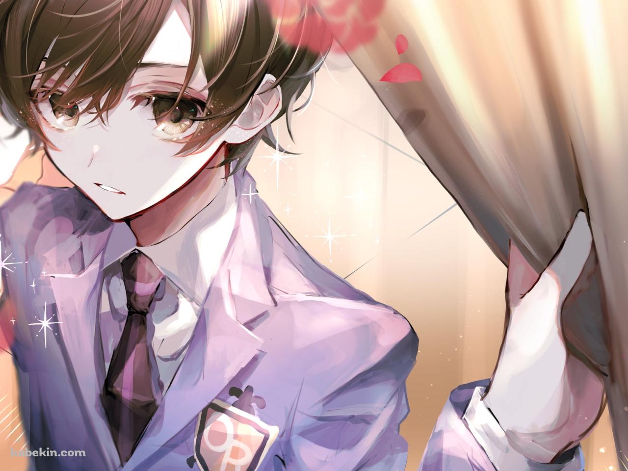 カーテンをめくる藤岡ハルヒ / 桜蘭高校ホスト部の壁紙(1280px x 960px) 高画質 PC・デスクトップ用