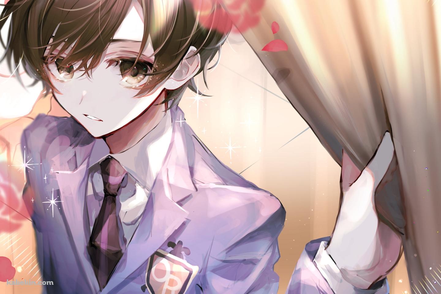 カーテンをめくる藤岡ハルヒ / 桜蘭高校ホスト部の壁紙(1440px x 960px) 高画質 PC・デスクトップ用