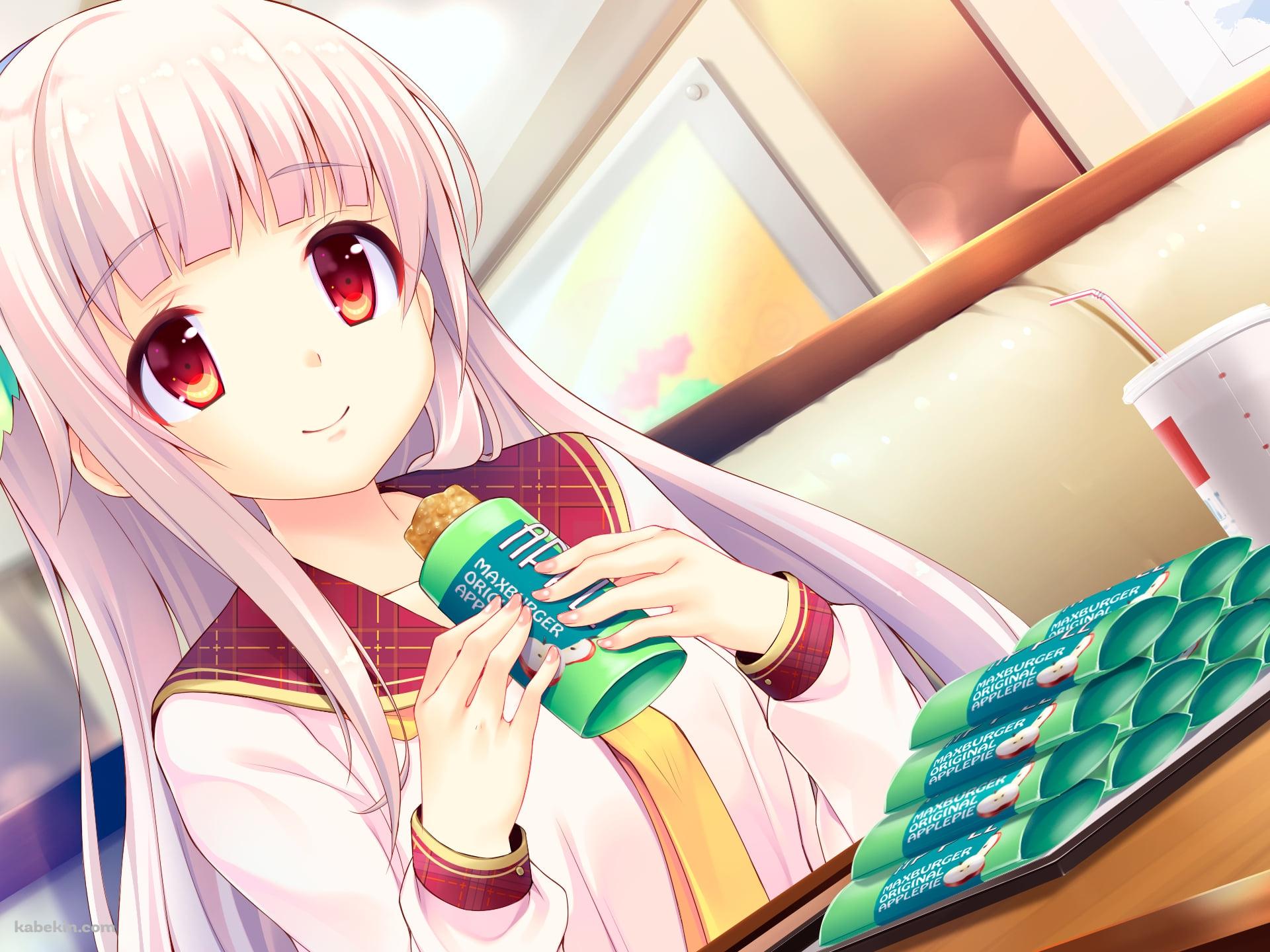 アップルパイを食べる姫守 彩雨 / 私が好きなら「好き」って言って!の壁紙(1920px x 1440px) 高画質 PC・デスクトップ用
