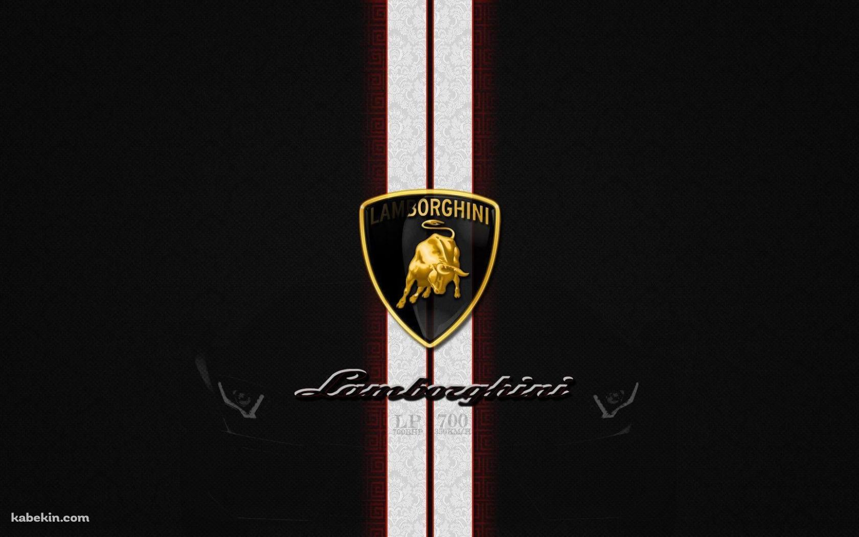 ランボルギーニのロゴ / Lamborghini logo / 黒 / 2本の線の壁紙(1680px x 1050px) 高画質 PC・デスクトップ用