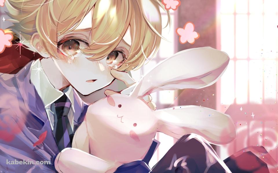 ぬいぐるみを抱いて泣いている埴之塚光邦(はにのづかみつくに) / 桜蘭高校ホスト部の壁紙(960px x 600px) 高画質 PC・デスクトップ用