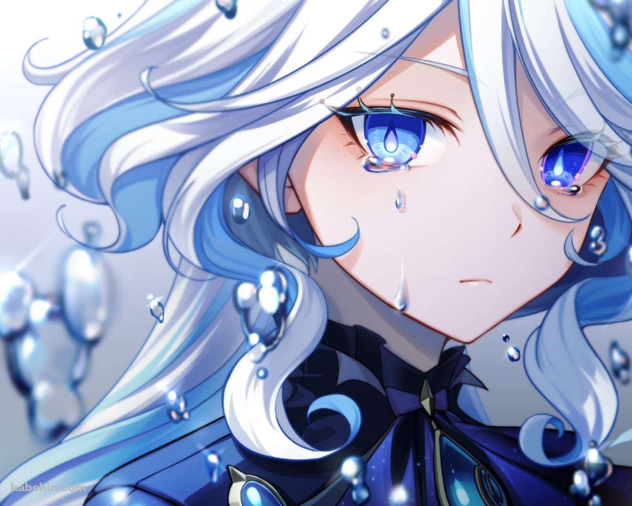 水泡と泣くフリーナ / 原神の壁紙(1280px x 1024px) 高画質 PC・デスクトップ用