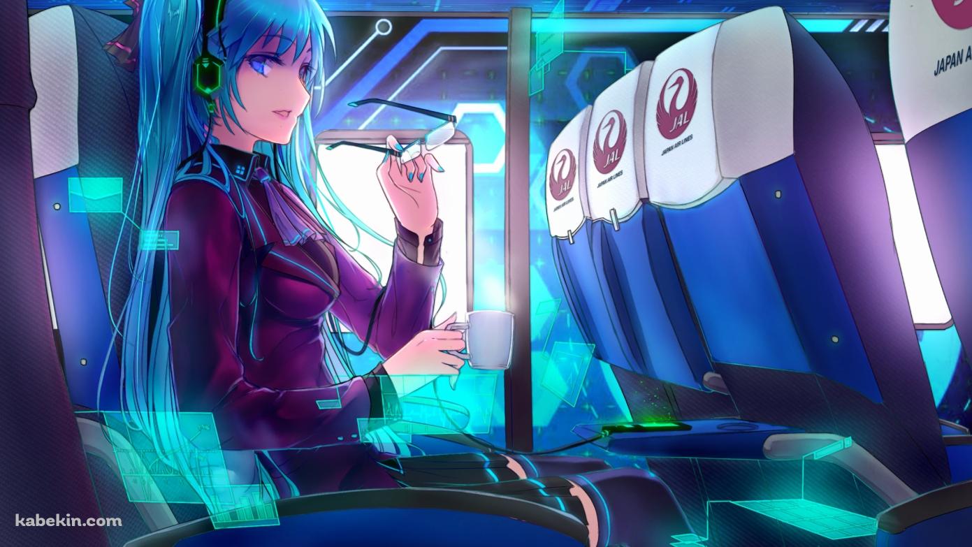 JALに乗る初音ミク / 日本航空 / ボカロの壁紙(1391px x 783px) 高画質 PC・デスクトップ用