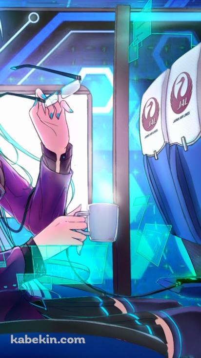 JALに乗る初音ミク / 日本航空 / ボカロの壁紙(412px x 732px) 高画質 PC・デスクトップ用
