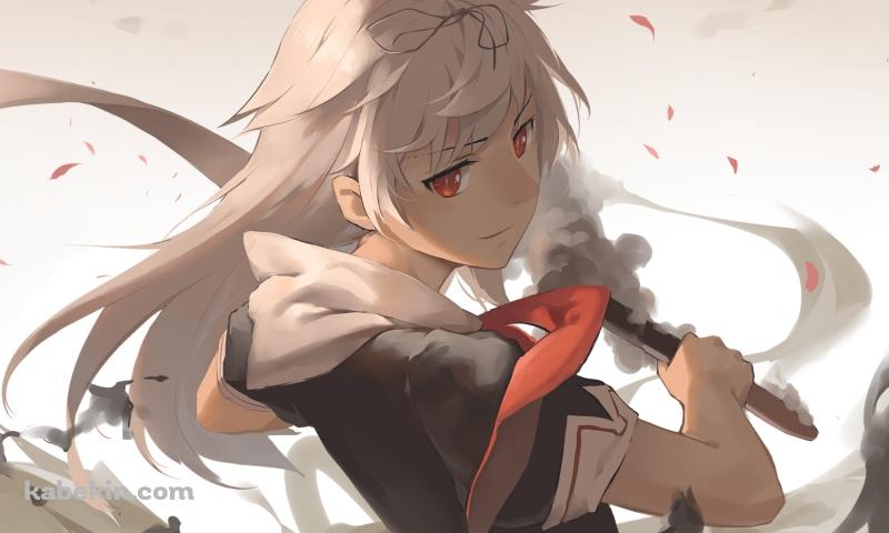 武器を持つ夕立 / 艦隊これくしょんの壁紙(800px x 480px) 高画質 PC・デスクトップ用