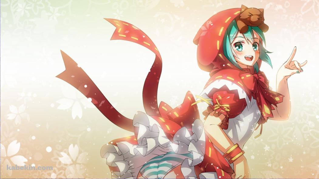 初音ミク / みくずきん / ボカロ / ボーカロイドの壁紙(1051px x 591px) 高画質 PC・デスクトップ用