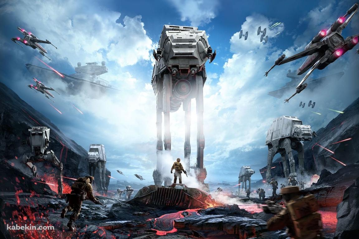 進撃するAT-AT ウォーカー / スターウォーズ / STAR WARSの壁紙(1152px x 768px) 高画質 PC・デスクトップ用