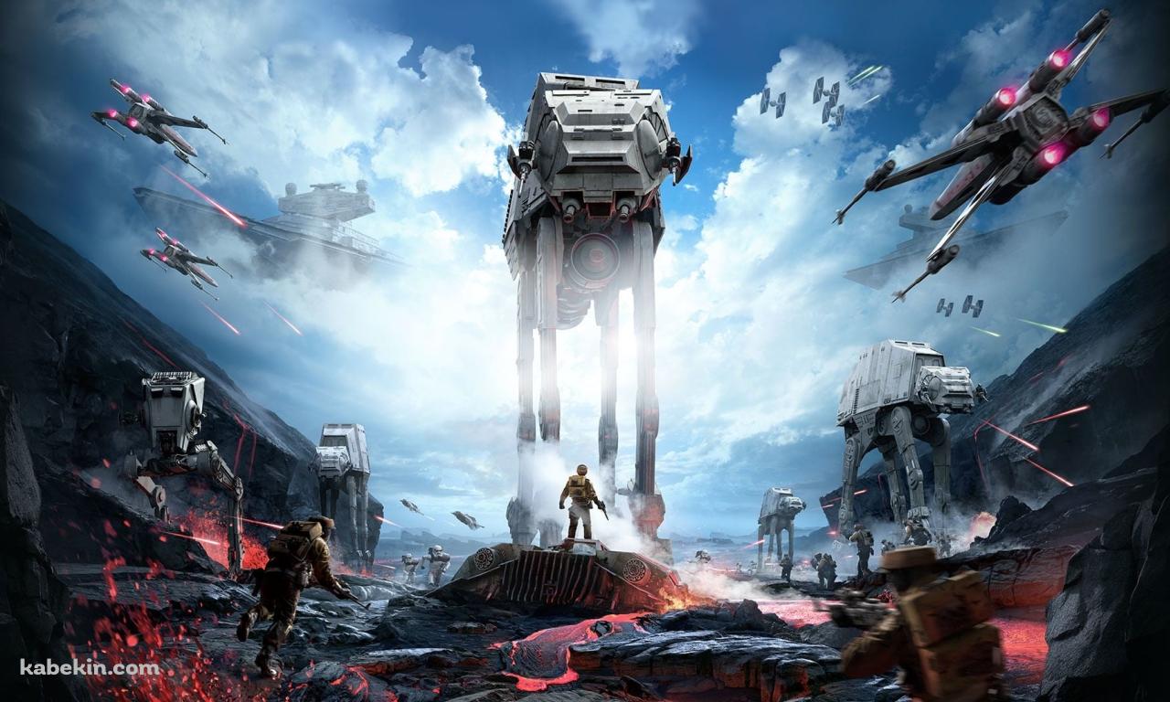 進撃するAT-AT ウォーカー / スターウォーズ / STAR WARSの壁紙(1280px x 768px) 高画質 PC・デスクトップ用