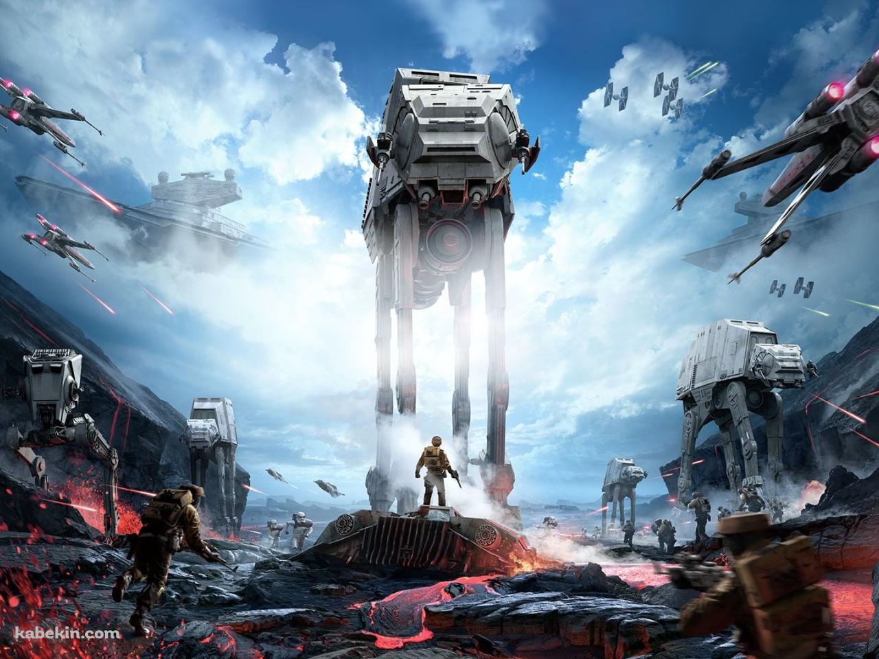 進撃するAT-AT ウォーカー / スターウォーズ / STAR WARSの壁紙(1280px x 960px) 高画質 PC・デスクトップ用