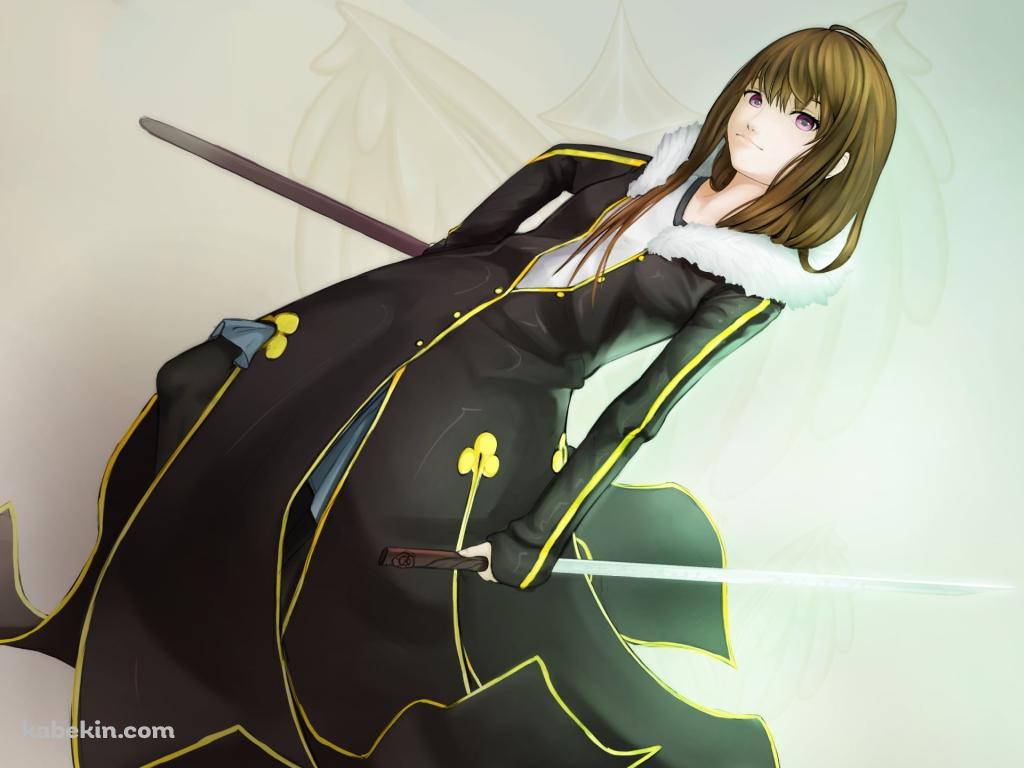 剣と鞘を持つ壱岐ひより / ノラガミの壁紙(1024px x 768px) 高画質 PC・デスクトップ用