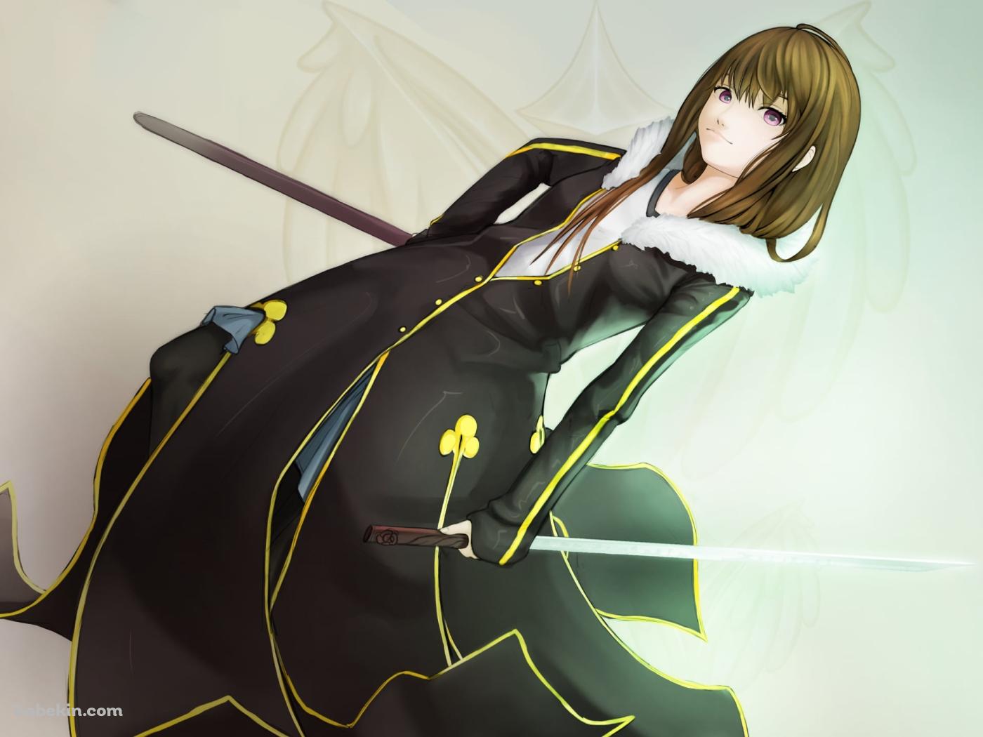 剣と鞘を持つ壱岐ひより / ノラガミの壁紙(1400px x 1050px) 高画質 PC・デスクトップ用