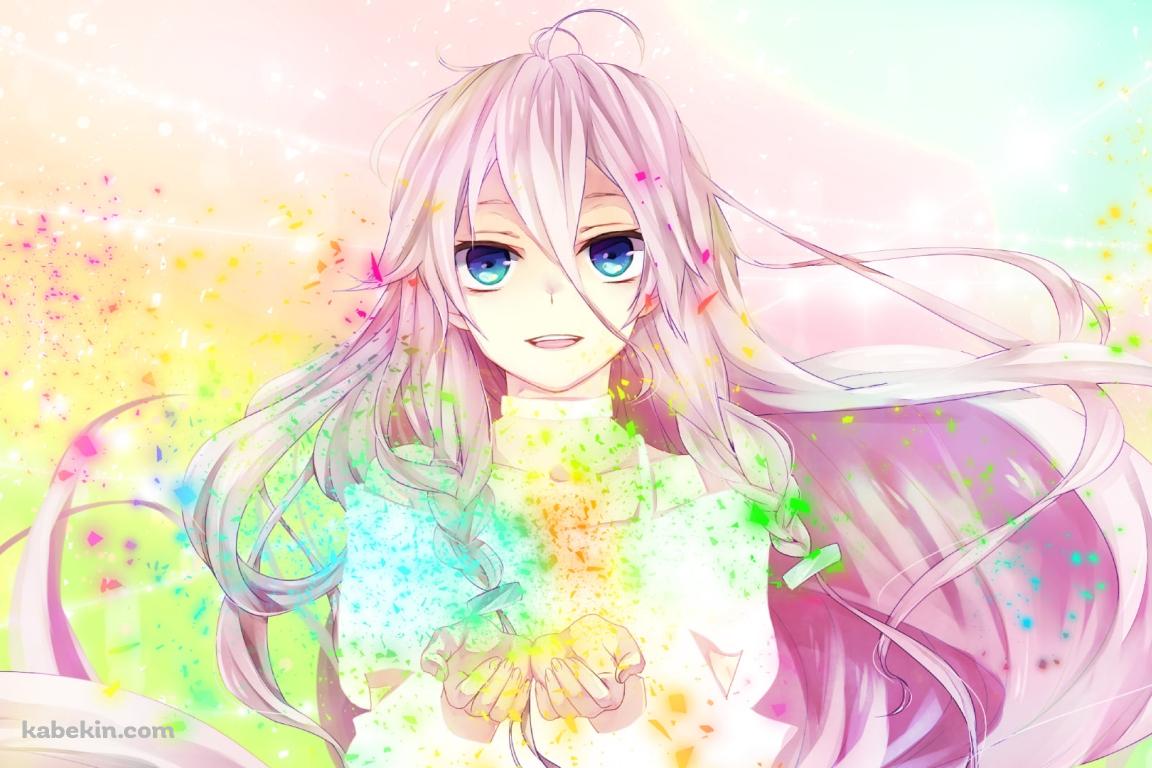 パステル調のタッチで描かれたIA / イア / ボカロの壁紙(1152px x 768px) 高画質 PC・デスクトップ用