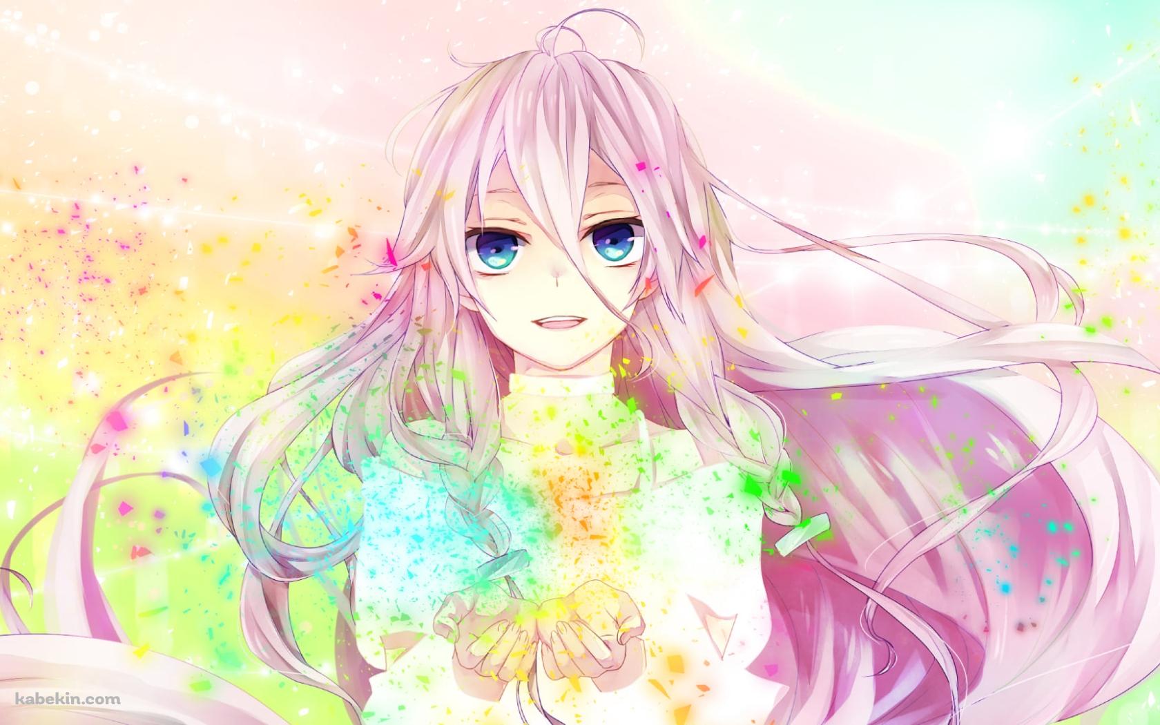 パステル調のタッチで描かれたIA / イア / ボカロの壁紙(1680px x 1050px) 高画質 PC・デスクトップ用