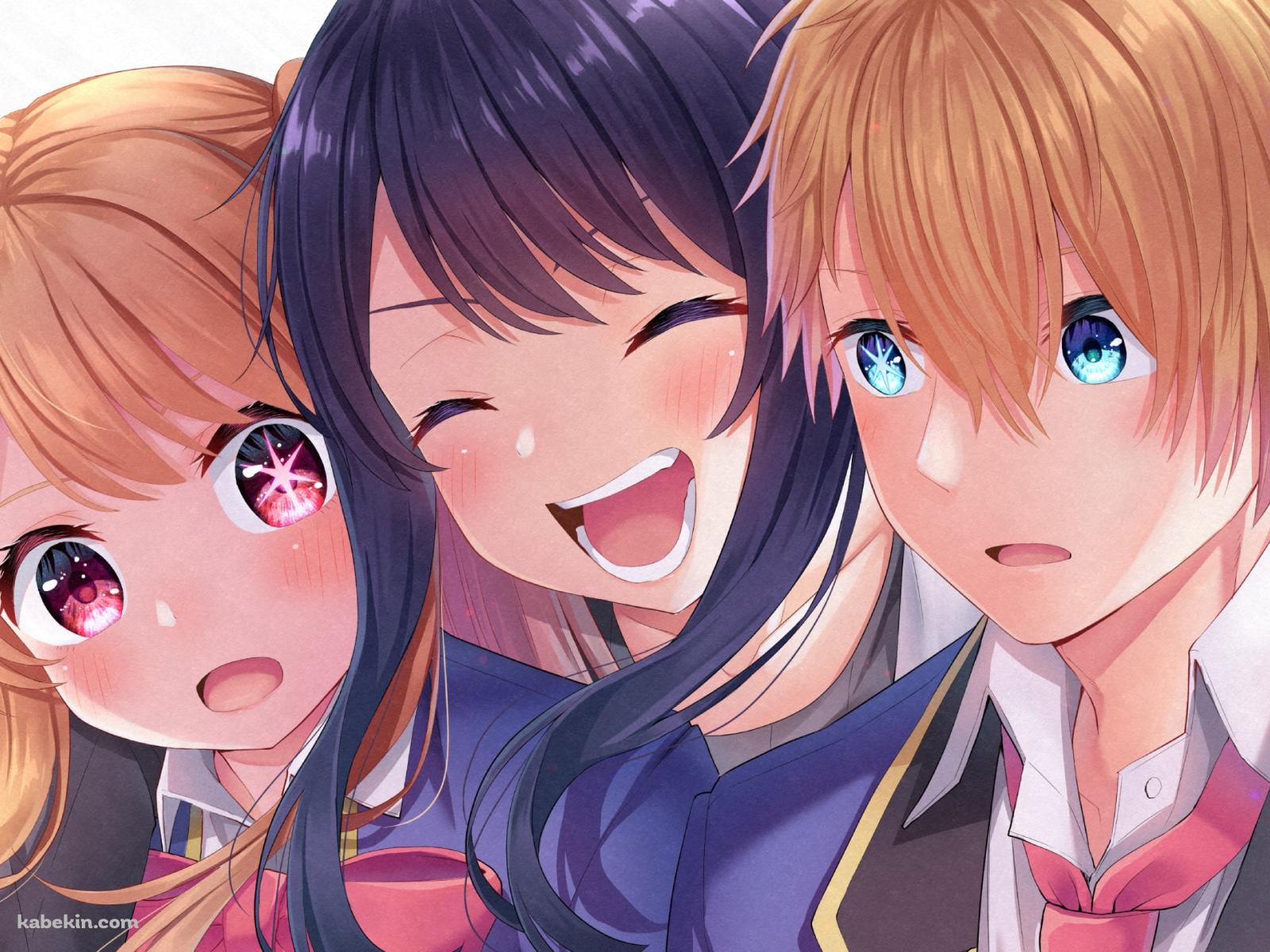 星野ルビーと星野アクアを抱く星野アイ / 推しの子の壁紙(1600px x 1200px) 高画質 PC・デスクトップ用