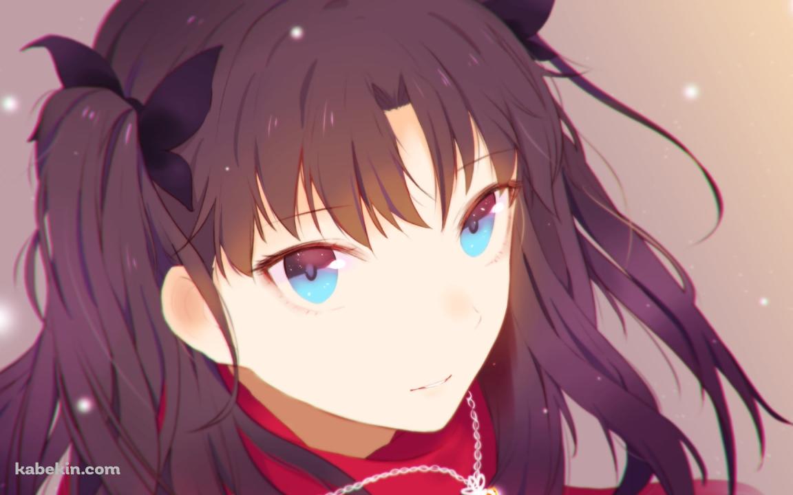 白い雪と遠坂凛 / Fateの壁紙(1152px x 720px) 高画質 PC・デスクトップ用