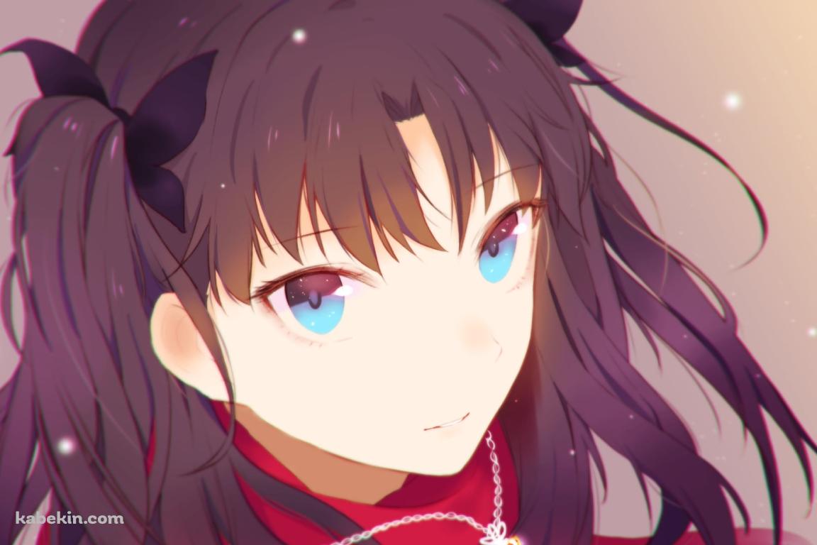 白い雪と遠坂凛 / Fateの壁紙(1152px x 768px) 高画質 PC・デスクトップ用