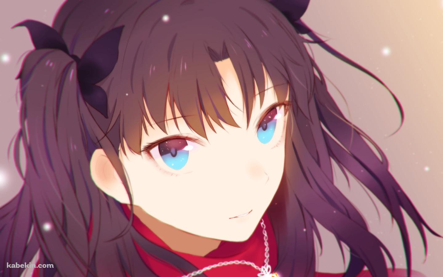 白い雪と遠坂凛 / Fateの壁紙(1440px x 900px) 高画質 PC・デスクトップ用