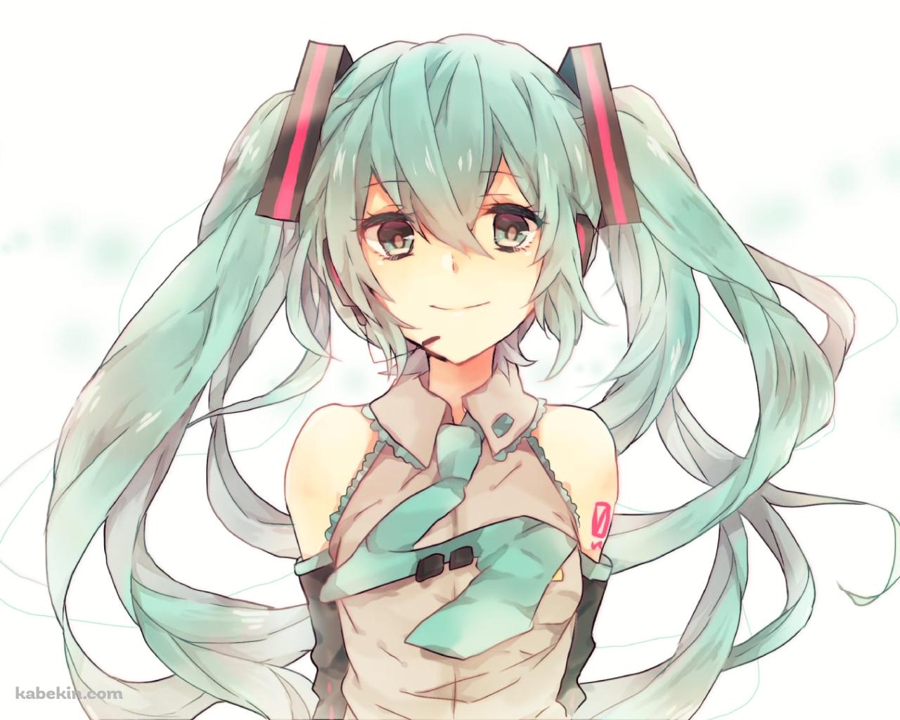ヨレヨレのネクタイの初音ミク / ボカロ / ボーカロイドの壁紙(1280px x 1024px) 高画質 PC・デスクトップ用