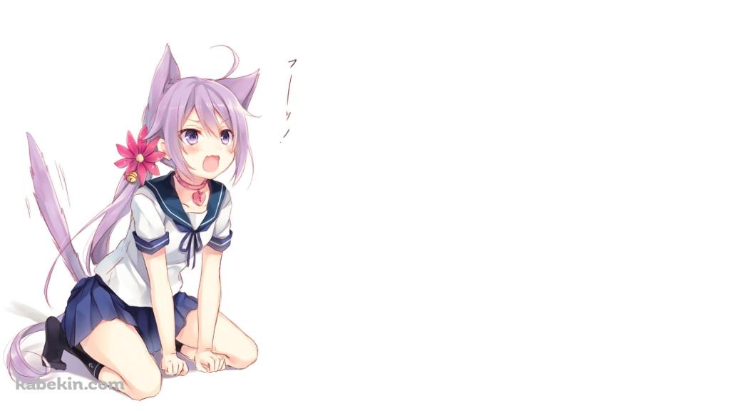 猫の真似をする可愛い曙 / 艦隊これくしょんの壁紙(1024px x 576px) 高画質 PC・デスクトップ用