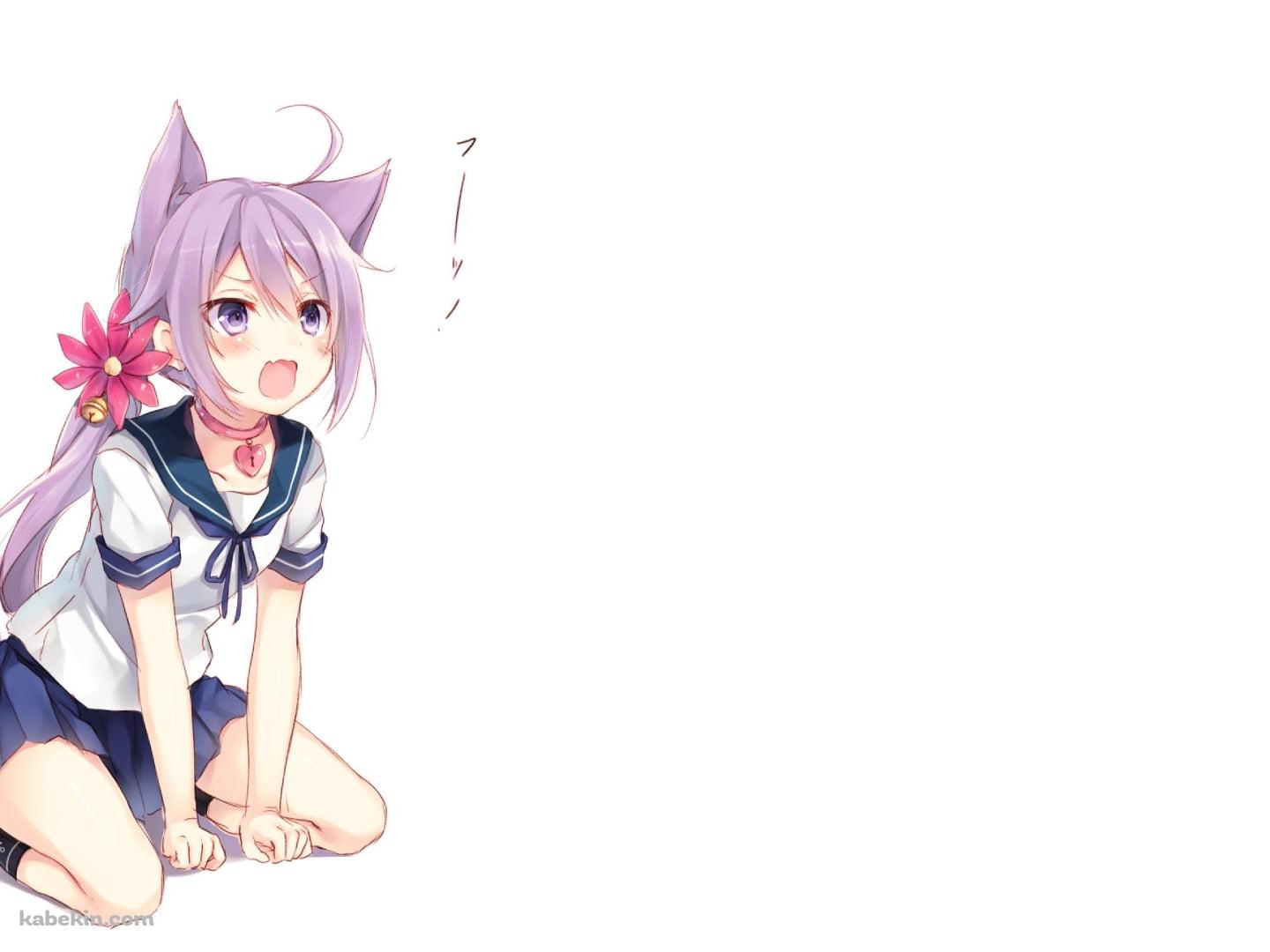猫の真似をする可愛い曙 / 艦隊これくしょんの壁紙(1440px x 1080px) 高画質 PC・デスクトップ用