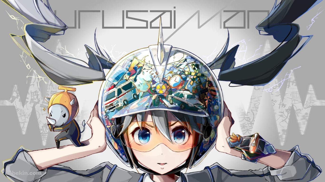 ウルサイマン / 初音ミク / ボカロ / ボーカロイドの壁紙(1366px x 768px) 高画質 PC・デスクトップ用