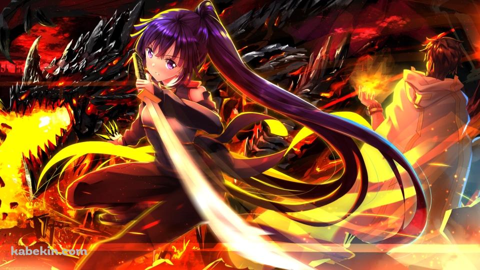 刀を振るうアカツキ / シロエ / 黒いドラゴン / ログ・ホライズンの壁紙(960px x 540px) 高画質 PC・デスクトップ用
