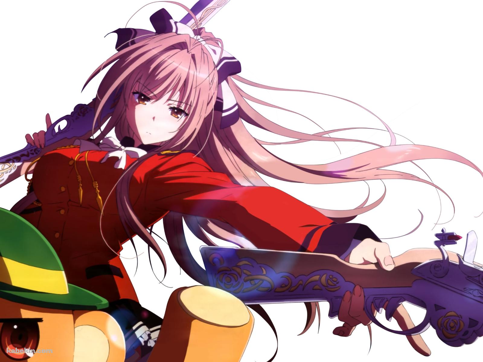 両手に銃を持つ千斗 いすず / 甘城ブリリアントパークの壁紙(1600px x 1200px) 高画質 PC・デスクトップ用